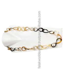 Collar de cuerno de búfalo genuino marrón y negro Natural diseño único y collar de cadena de cuerno de moda uso para fiesta y Wending POR FWE - Product Image 3