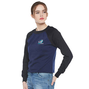 Meilleure vente de sweats-shirts pulls bouffants de haute qualité pour femmes, col rond personnalisé, impression avant et arrière, matériel d'hiver supérieur - Product Image 3