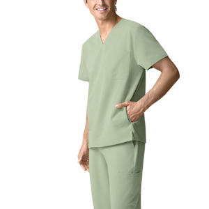 Uniformes de Hospital para Hombre con Logotipo Personalizado del Fabricante, Conjuntos de Uniformes Médicos con un Bolsillo, Trajes de Enfermería Quirúrgicos de Material Spandex - Product Image 6