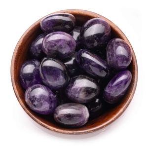 Pierres de quartz améthyste violette naturelle de qualité supérieure, vente en gros, durables, polies, Feng Shui, religieuses, sculptées, décoratives, de guérison - Product Image 5