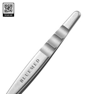 Pince à épiler chirurgicale Bluemed à pointe ultra-fine inclinée, lisse et durable, en acier inoxydable de qualité chirurgicale, pince à épiler pour extensions de cils - Product Image 4