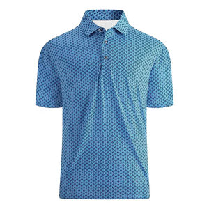 2025 hommes 100% Polyester Golf hommes Sublimation polos séchage rapide sport Shorts manches tenue décontracté polos pour adultes - Product Image 5