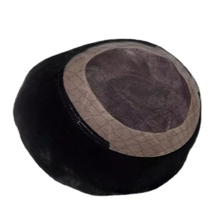 Toupet en cheveux humains à base mono, perruque à base mono, prothèse capillaire en cheveux humains, taz hair bd - Product Image 5