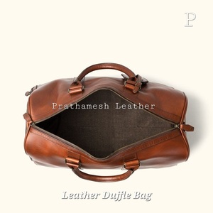 Full Grain <b>Leather</b> <b>Duffle</b> <b>Bags</b> Secure Spacious Wholesale Price Classic Handcrafted Business Factory Direct Bulk Discounts trends - Product Image 3