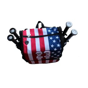 กระเป๋าใส่เกียร์กันน้ำพิมพ์ลายเองพร้อมโลโก้ของทีมกระเป๋าอุปกรณ์กีฬาเบสบอลพิมพ์ซับลิเมชัน - Product Image 6