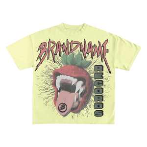 Impression numérique DTG personnalisée Lavage à l'acide T-shirt en microfibre 100% coton épais Boxy Fit surdimensionné Design de boîte vintage - Product Image 6