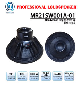 Altavoz Profesional de Audio con Woofer de Neodimio de 21 Pulgadas, 8 Ohmios, Bobina de Voz de 152 mm, Marco de Aluminio, Rentable y de Alta Potencia - Product Image 3
