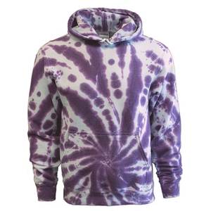 Nuevo diseño Hombres Tie Dye Hoodies 100% Algodón Otoño Sudadera superventas precio al por mayor logotipo personalizado Anti-encogimiento Hombres Hoodies - Product Image 4