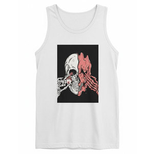 Débardeur en coton premium avec découpes profondes aux bras et surpiqûres renforcées pour la musculation professionnelle et l'entraînement en salle de sport - Product Image 1