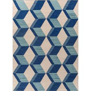 Alfombras de Lana Tejidas Planas Alhambra Ivory, Alfombras Rectangulares Geométricas Hechas a Mano de Yute para el Hogar, Sala de Estar, Dormitorio, Pasillo - Modelo ADWL-13128 - Product Image 1