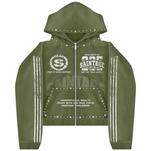 Proveedor de Sudaderas con Pedrería y Serigrafía Personalizada |   Sudaderas Lisas al por Mayor |   Fabricante de Ropa Urbana con Logotipo Personalizado - Product Image 1