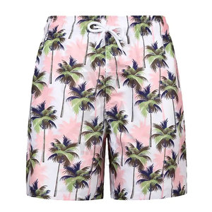 Short de bain uni pour homme 2023, style urbain, en toile, taille élastique, polyester/coton, respirant, séchage rapide, anti-plis - Product Image 4