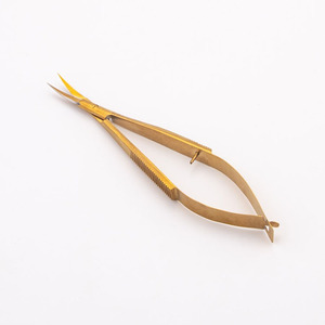 Ciseaux à ongles en acier inoxydable fabriqués au Pakistan, outil à main confortable, droit, tranchant, durable, couleur or plasma, ressort, pour les ongles des pieds - Product Image 4