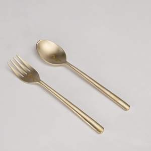 Ensemble de couverts en acier inoxydable, cuillère et fourchette, ensemble de 12 couverts en métal - Product Image 2