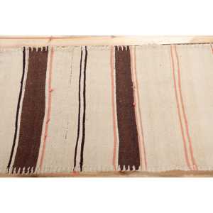 พรมวิ่งสไตล์ตุรกี ขนาด 2.6x9.5 ฟุต พรมวินเทจ พรมคิลิมสีน้ำตาลไล่เฉด - Product Image 3