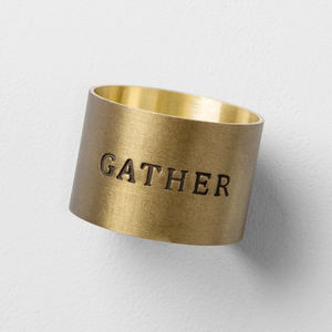 Anillo para Servilletas de Metal Fundido en Latón Dorado Antiguo de Lujo, Ecológico, para Hoteles - Product Image 6