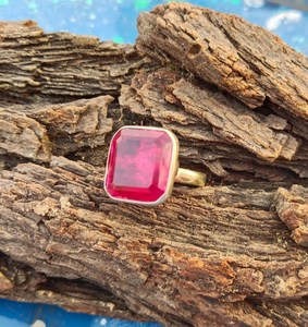 925 Sterling Silver Classic Style Ring Ruby Crystal Gemstone Beautiful Women's Jewelry for <b>Wedding</b> Engagement Party Gift - Product Image 3