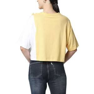 Camiseta de Algodón Personalizada para Mujer, Estilo Casual Urbano, Corte Regular, Ligera, Suave y Transpirable, OEM ODM - Product Image 2