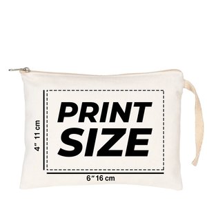 Pochette en coton laminé imprimée par sublimation personnalisée, 8 x 6 pouces (21 x 15 cm), sacs promotionnels - Product Image 2