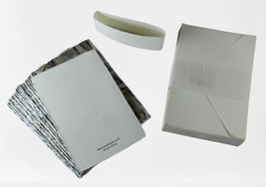 Nouvelles cartes imprimées offset mignonnes sur papier fait main, apparaissent peintes à la main avec des couleurs à l'eau, papeterie et cartes véritablement écologiques - Product Image 2