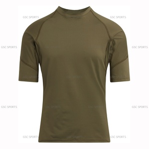 Maillots de compression BJJ MMA à manches courtes, design personnalisé disponible, unisexe, adultes, durables, respirants, prix de gros - Product Image 4