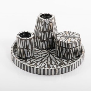 Lacquer candle <b>holder</b> for table centerpiece wholesale supplier lacquered tea light <b>candlestick</b> <b>holders</b> - Product Image 3