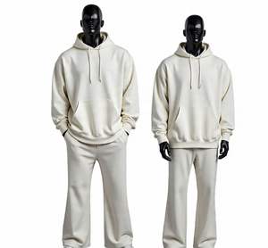 Survêtements de sport surdimensionnés, logo personnalisé, vêtements de rue décontractés pour hommes, survêtement d'hiver, ensembles de survêtement et de sweat-shirt à capuche en vente en ligne - Product Image 1