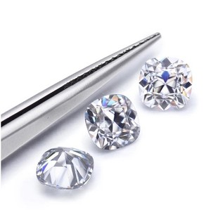 6.50mm Coussin Coupe Moissanite Éblouissante Pierre Lâche pour Bagues Solitaire Colliers et Boucles D'oreilles - Product Image 3