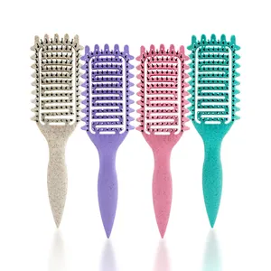 Stifte definieren Styling lockiges Haar entwirren Pinsel Locken definieren Eimerbürste Haarbürste zur Verringerung von Ziehen und Lockentrennung