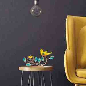 Porte-bougie en nid d'oiseau fait à la main inspiré de la nature, parfait pour le festival de Diwali, décoration de la maison par un exportateur indien - Product Image 3