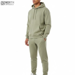 Conjunto Deportivo de Invierno para Hombre, Personalizado, Transpirable, con Capucha, 100% Algodón, Pantalón Jogger Ajustado con Estampado, Dos Piezas - Product Image 5