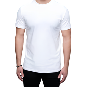 <b>Mens</b> Regular Fit Gym Bodybuilding Athletic T-Shirt 100% Cotton <b>Stretch</b> Crew Neck Short Sleeve Blank Streetwear Breathable - Product Image 3