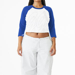 Clásico único nuevo diseño transpirable béisbol Crop Top Jersey venta al por mayor béisbol Crop Top Jersey - Product Image 6