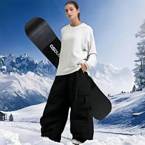Meilleure vente Pantalon de snowboard Baggy coupe-vent vêtements de ski imperméables Hip Hop coupe ample Hipster Ski neige pantalon respirant - Product Image 4