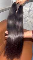 Rambut manusia India lurus alami ditarik ganda Wig renda HD warna alami Wig rambut mentah sepadan dengan kutikula
