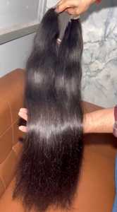 วิกผมคนอินเดียตรงธรรมชาติแบบสองชั้น HD วิกผมลูกไม้สีธรรมชาติที่ดึงออกมาได้ - Product Image 4