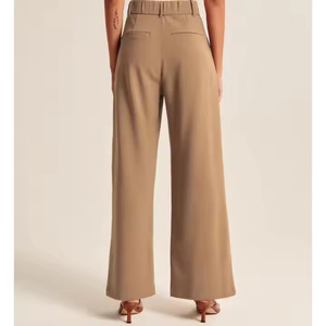 Pantalon décontracté homme personnalisé, nouvelle collection automne 2025, 100% coton, anti-plis, séchage rapide, fermeture éclair, coupe mi-lourde, jambe large - Product Image 4