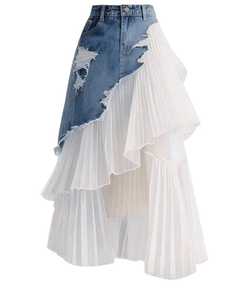 Veste en jean longue pour femme Chic surdimensionnée Longue et polyvalente Longueur genou Tendance Superposition essentielle Streetwear vintage - Product Image 6