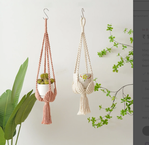 Cintre en macramé personnalisé pour la décoration murale et fenêtre - Product Image 2