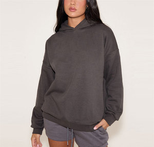 Sudadera de Invierno Personalizada con Logotipo del Fabricante, Tejido de Punto, Estilo Urbano, 440 g/m², Hombros Caídos, Gruesa, Lisa, Talla Grande, 100% Algodón, con Insignia - Product Image 2