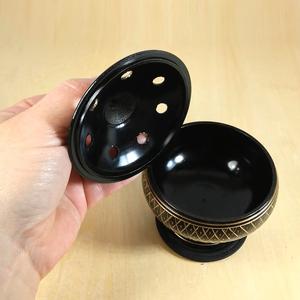 Quemador de incienso con pantalla de carbón de latón más vendido, quemador de incienso con fragancia de Metal, quemador de incienso negro de latón de estilo árabe con tapa - Product Image 2