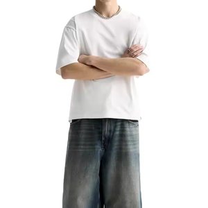 Unisex peso pesado 100% algodón Boxy Fit camiseta de alta calidad de gran tamaño gota hombro camiseta venta al por mayor tasa OEM personalizado - Product Image 6