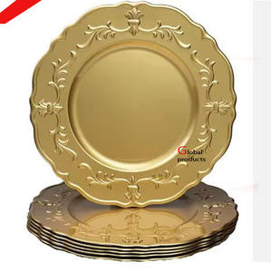 Assiette de service en acier inoxydable finition argentée au design unique pour hôtel, restaurant et bar - Product Image 5