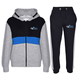 Conjunto de dos piezas, chándal holgado de peso pesado, ropa de calle, chándal de fabricante personalizado, sudadera con cremallera y pantalones de chándal - Product Image 3