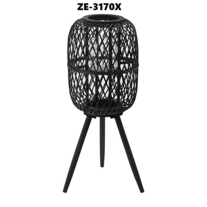 Antique Brass Finished Handmade <b>Lantern</b> <b>Candle</b> Holder Fleur-de-Lis Design for Traditional Home Wedding Decorations Wood Metal - Product Image 3