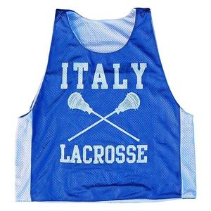 Maillot de crosse réversible cousu, uniforme de Lacrosse réversible de conception OEM, uniformes de Lacrosse imprimés par Sublimation, Pinnies - Product Image 3