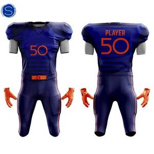 Uniforme de football américain Ensemble d'uniformes de football en gros Uniforme d'équipe avec logo imprimé personnalisé Fabriqué au Pakistan - Product Image 6