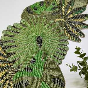 Chemin de table perlé à la main Décor à paillettes multicolores - Product Image 3