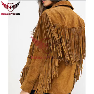 Veste en cuir pour femme de style récent avec manches longues Veste en cuir suédé pour femme Qualité supérieure Personnalisable pour femme - Product Image 2