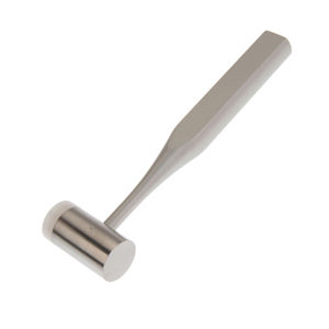 Mazo de Mead de acero inoxidable alemán, tapa de nailon de un lado, 7 12 pulgadas, 550G, mazo de Mead Dental para implantes - Product Image 4